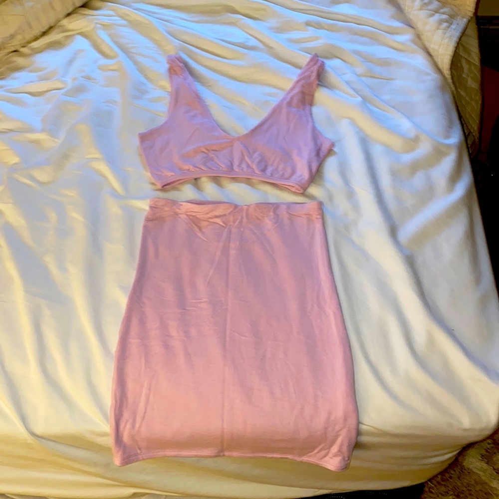Bubblegum pink Body con two piece!
